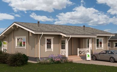 Деревянный коттедж