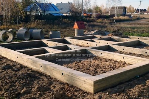 фундамент для дома из бруса